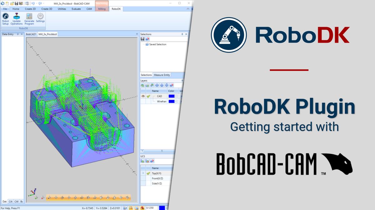 New plugin from RoboDK BobCAD-CAM makes robot machining easy