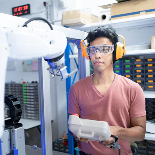 Man working in automation